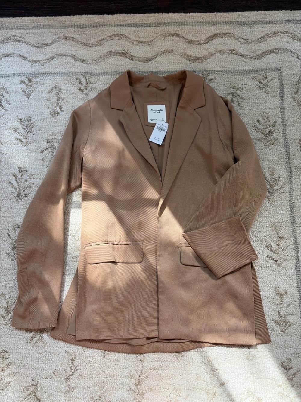 NWT Abercrombie Blazer, Tan, Small